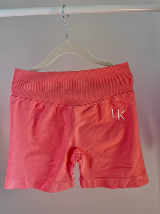 Scrunch Shorts - Coral